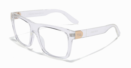 Z87 MADHOOK2.0 LR: CLEAR, transparent frame and clear lenses, three-quarter view