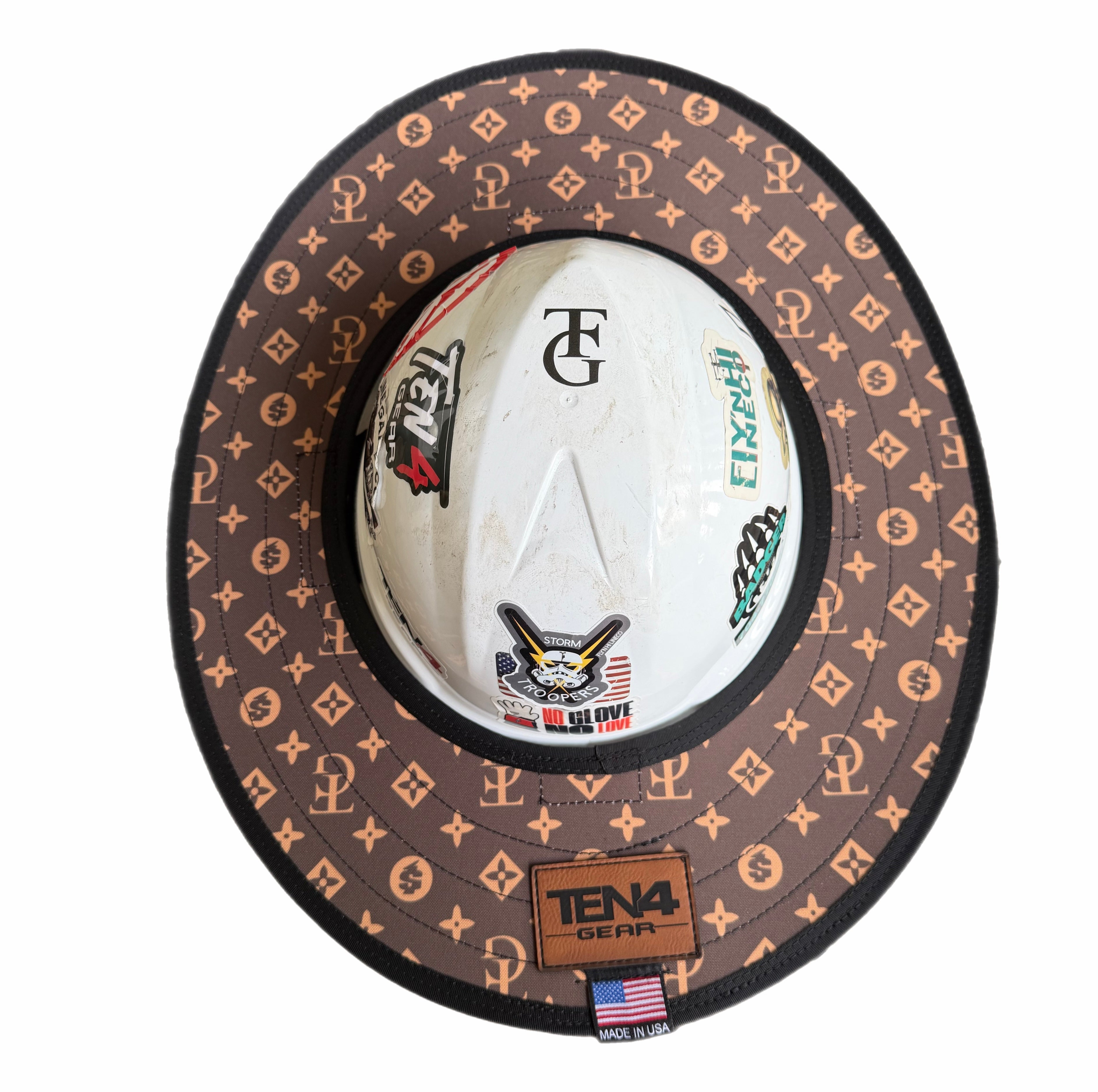 TG Brown Hard Hat Sun Shade Visor | Ten4 Gear