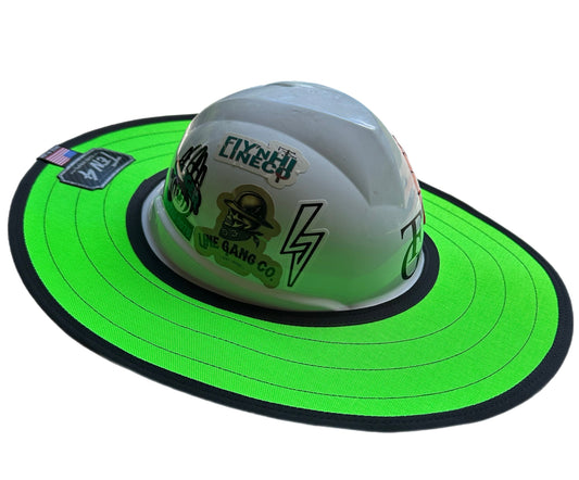 Electric Lime⚡️- Hard Hat Sun Shade Visor Ten4 Gear