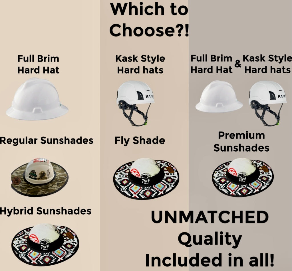 Typhon Camo - Hard Hat Sun Shade Visor