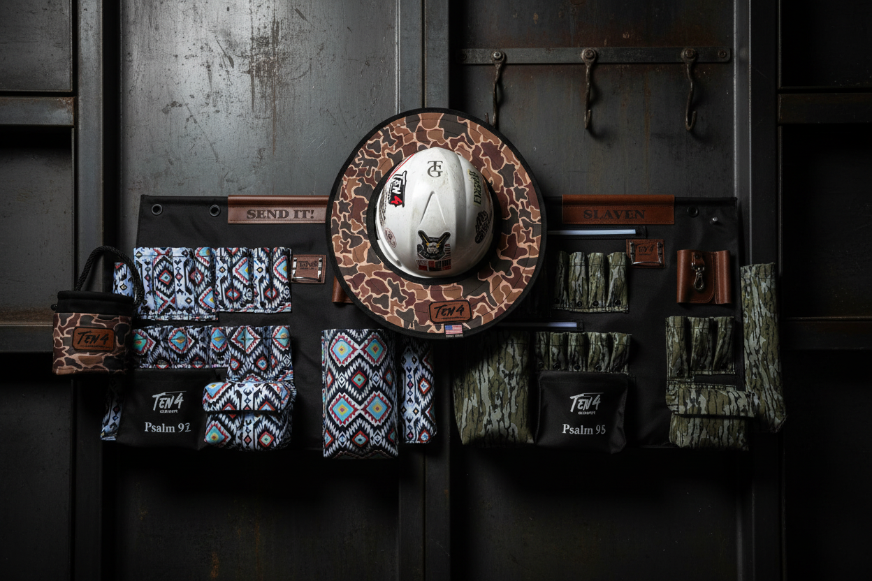 TEN4 PPE - Hard Hat with Visor + Gear Bags