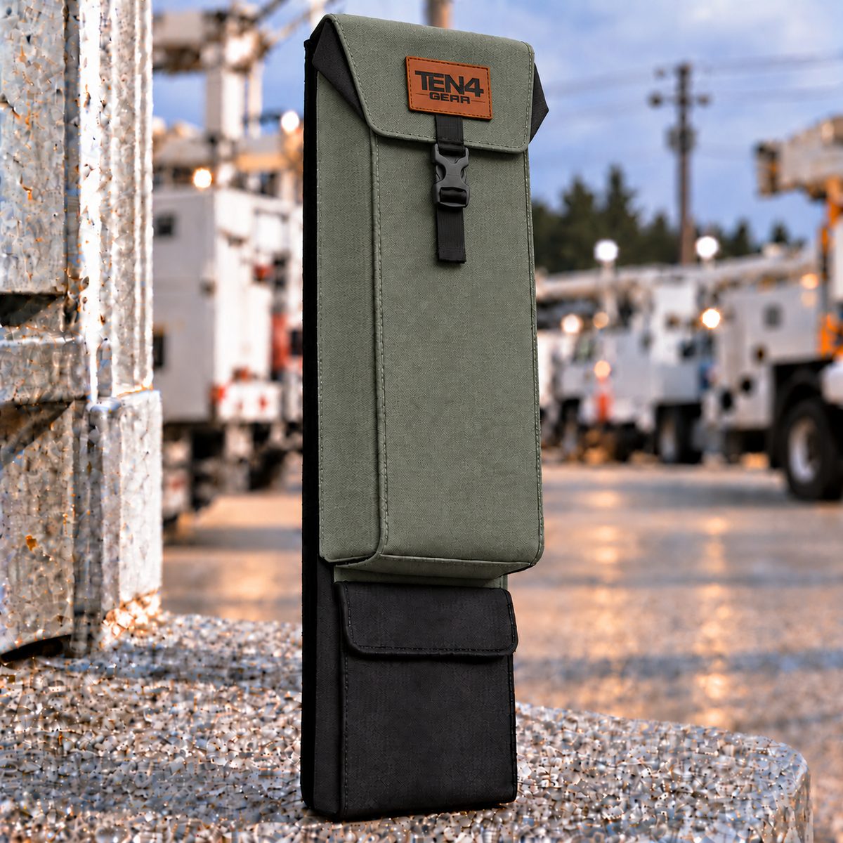 Ranger Green Classic Glove & Sleeve Bag — 29 inch Buckled Formed Lid; extra bottom pocket; approved TEN4 GEAR patch