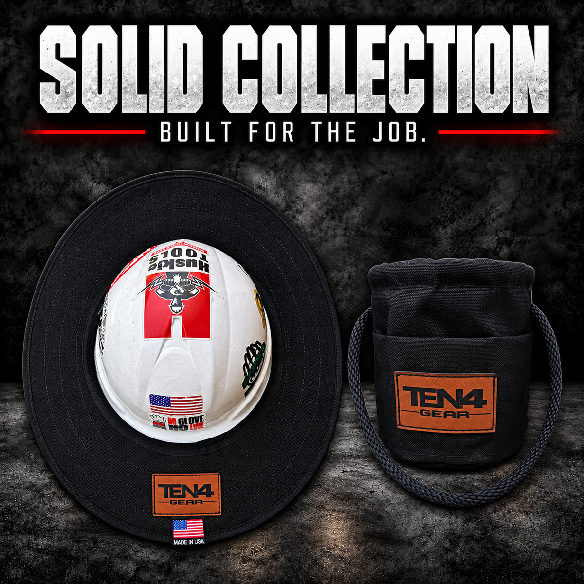 Solid Collection — black TEN4 sunshade and Grunt Sack