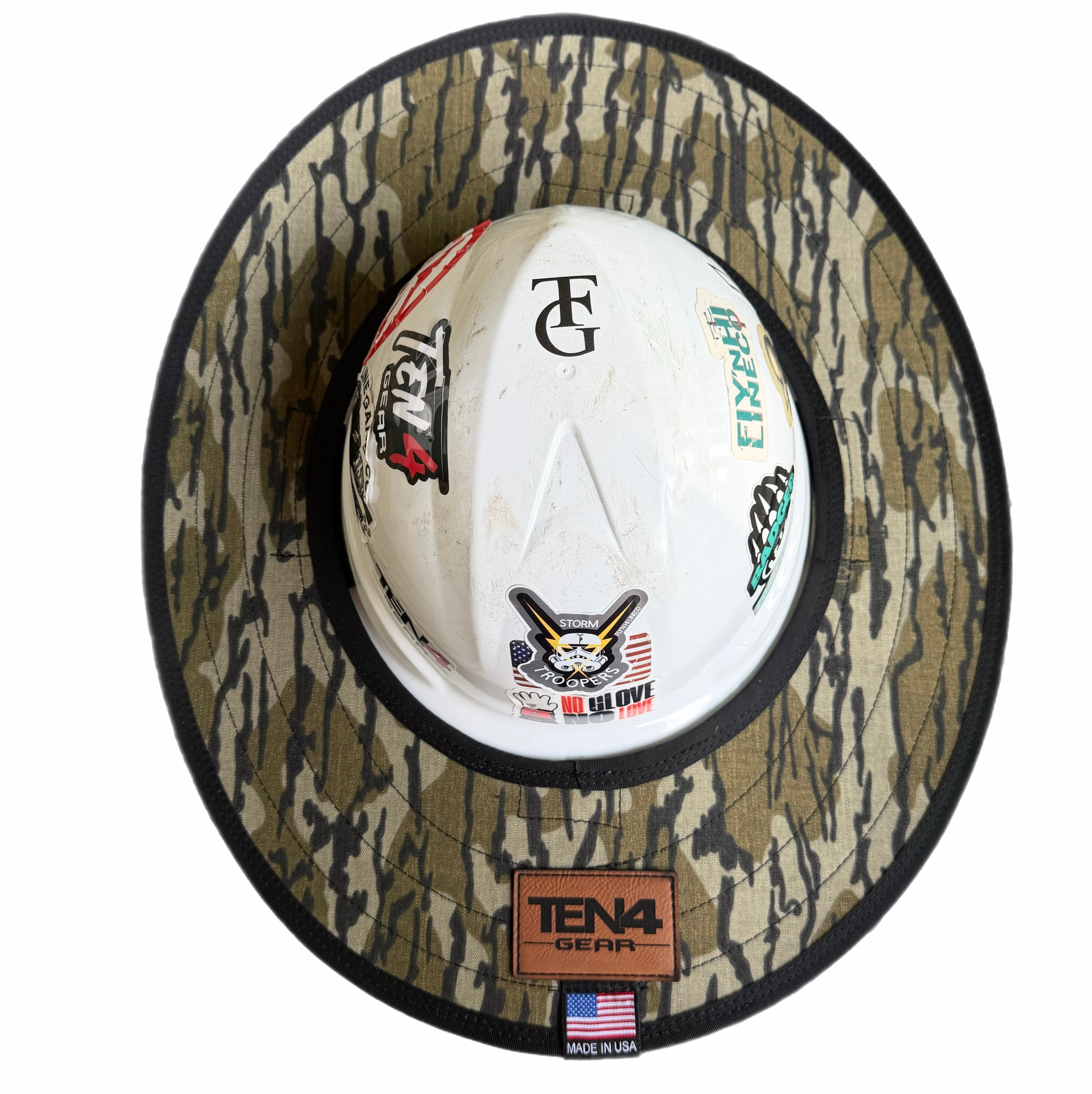 『TEN HAT CAMO FREE』 Bottomland Hard Hat Sun Shade Visor | Ten4 Gear