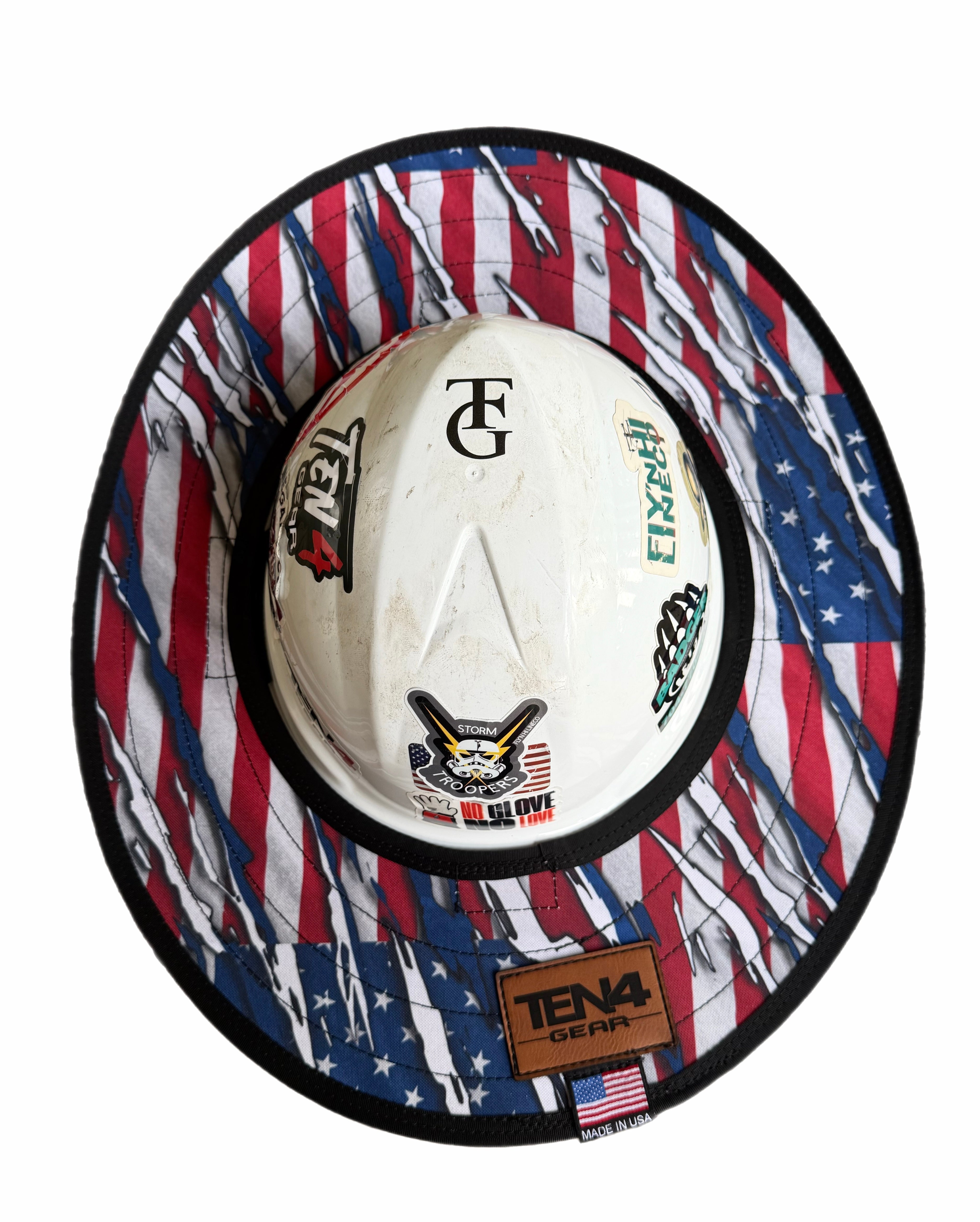 The Patriot Hard Hat Sun Shade Visor | Ten4 Gear