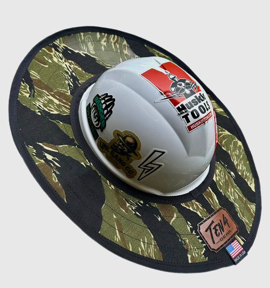 Tiger Stripe Camo - Hard Hat Sun Shade Visor