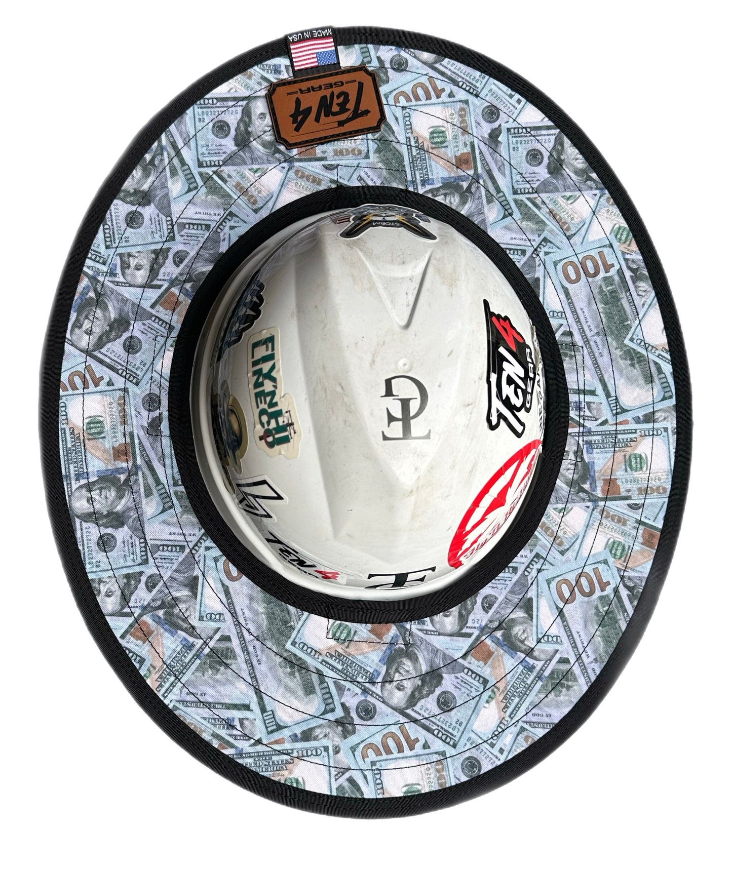 Blue Strips - Hard Hat Sun Shade Visor