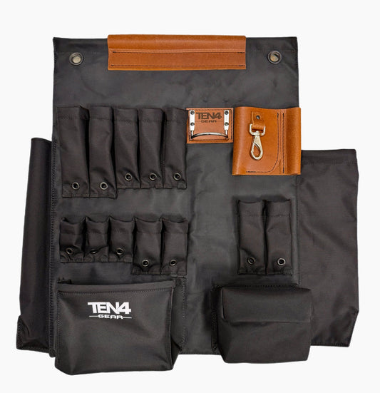 24" Lineman Bucket Tool Board – 12-Pocket Tool Apron for Bucket Trucks | Electrician & Utility Crew Organizer