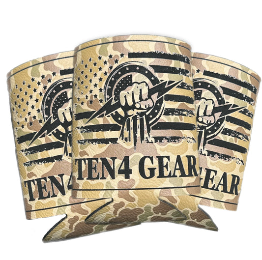 Duck Camo Ten4 Gear Koozie