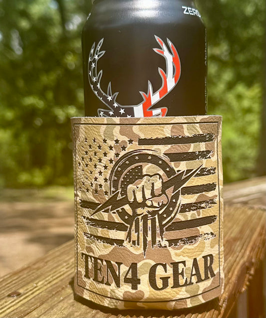 Duck Camo Ten4 Gear Koozie