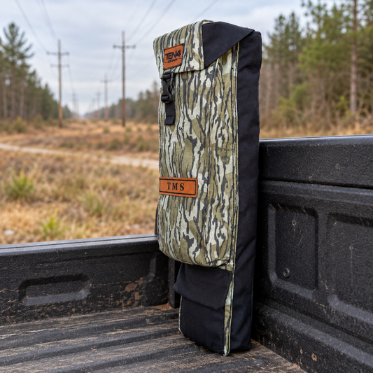 29 inch Lineman Glove & Sleeve Bag in an outdoor line-truck setting