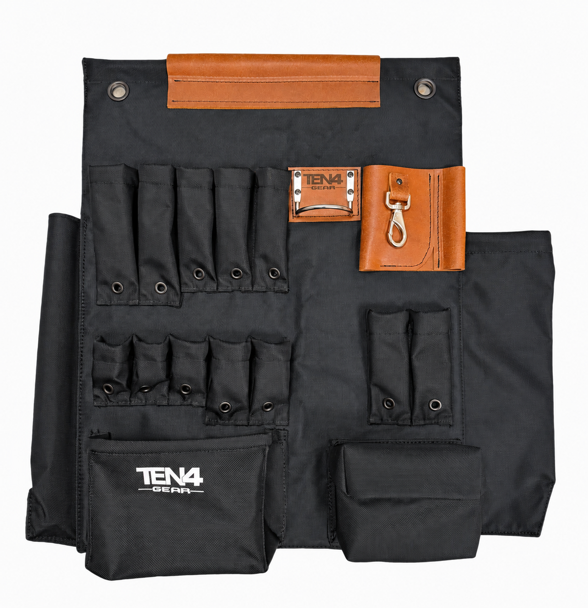 Black 24 in TEN4 non-lighted Toolboard, showing original pocket layout and woven fabric texture in balanced lighting.