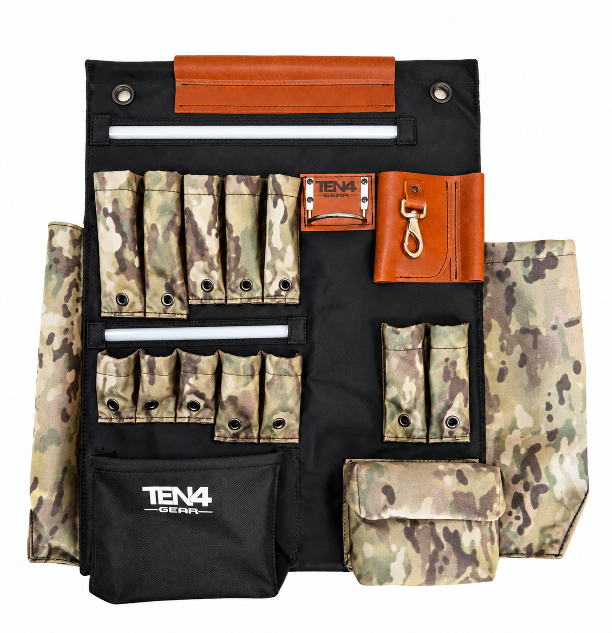 TEN4 Defender / 24 in G Board preview with two light strips and size-specific pocket layout.