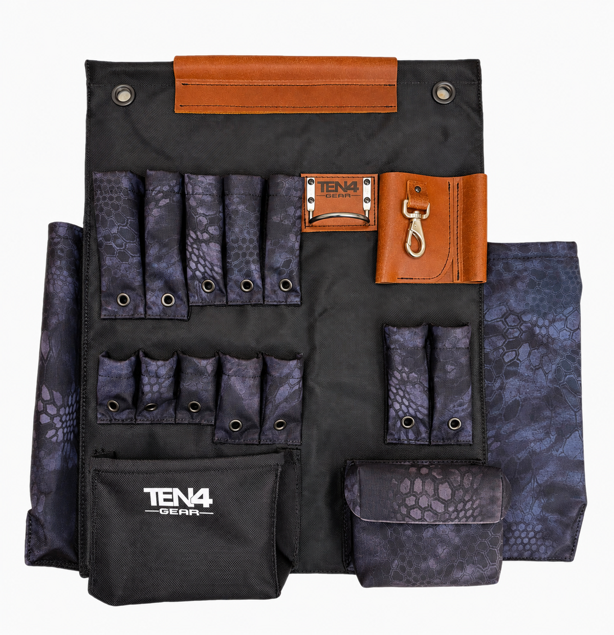 Typhon 24 in TEN4 non-lighted Toolboard with 12 tool pockets and two top mounting grommets and woven fabric texture.