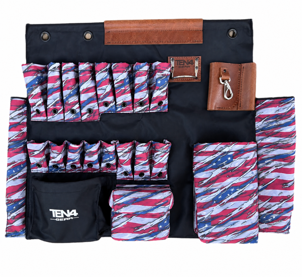 Patriot 32 in TEN4 non-lighted Toolboard with 16 tool pockets and three top mounting grommets and woven fabric texture.