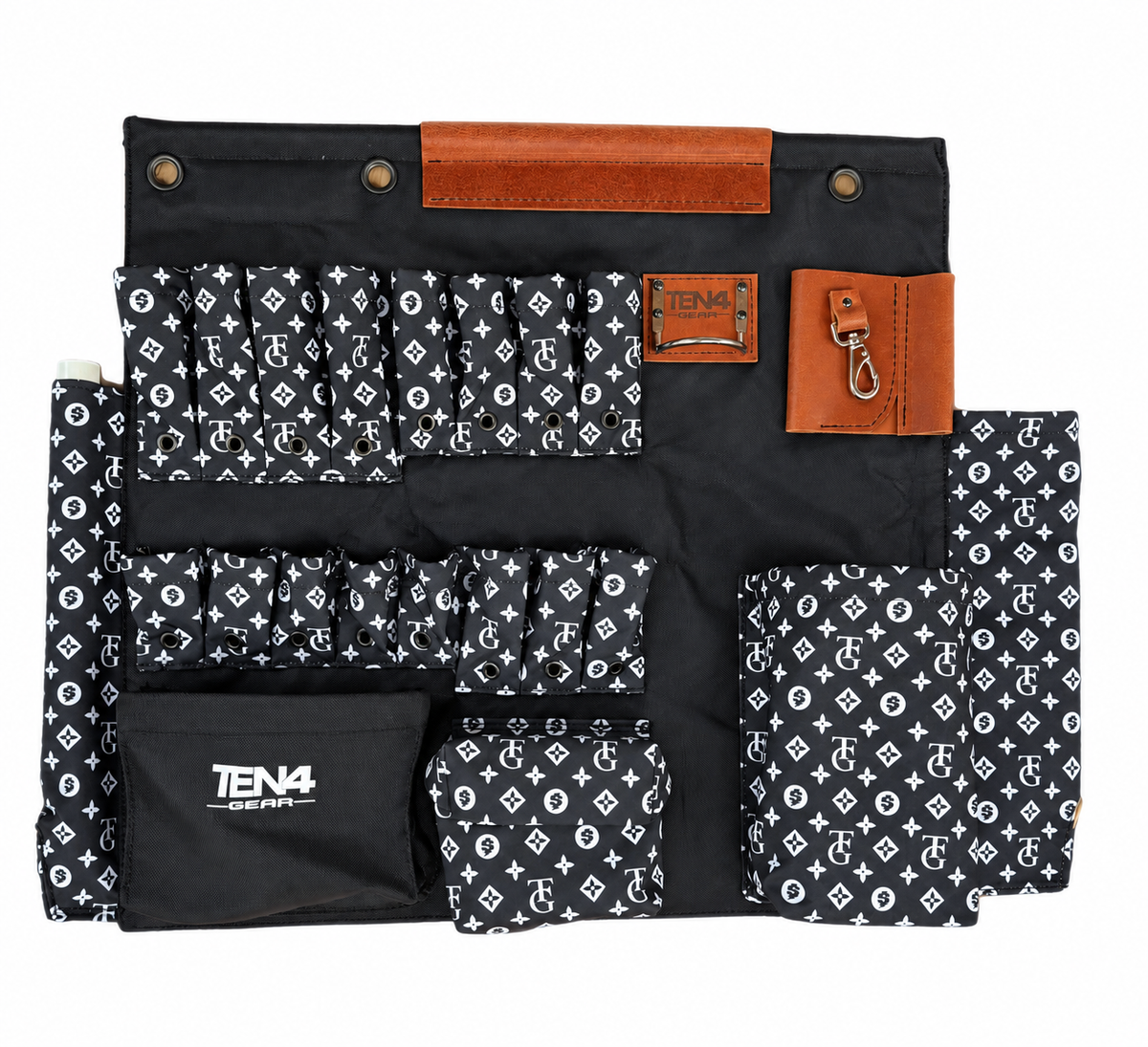 TG-Black 32 in TEN4 non-lighted Toolboard, showing original pocket layout and woven fabric texture in balanced lighting.
