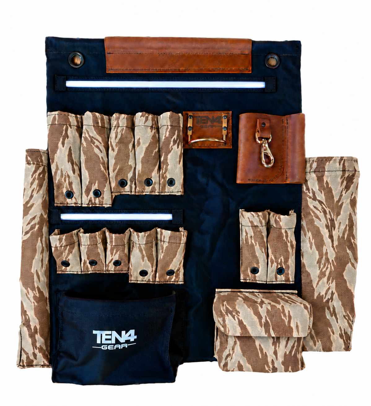 TEN4 Gear Desert Tiger Stripe 24″ G Board™ – Lighted Lineman Tool Board