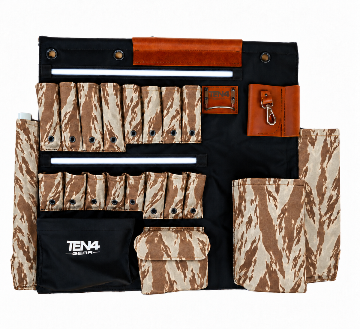 TEN4 Gear Desert Tiger Stripe 32″ G Board™ – Lighted Lineman Tool Board