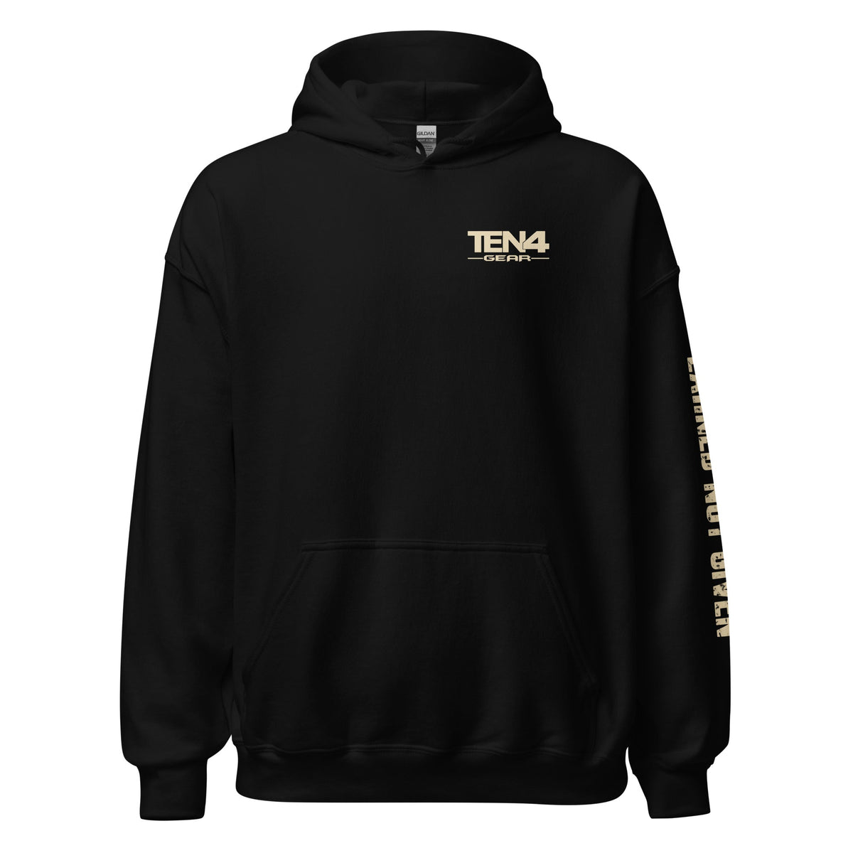 TEN4 Earned Not Given hoodie actual front print placement