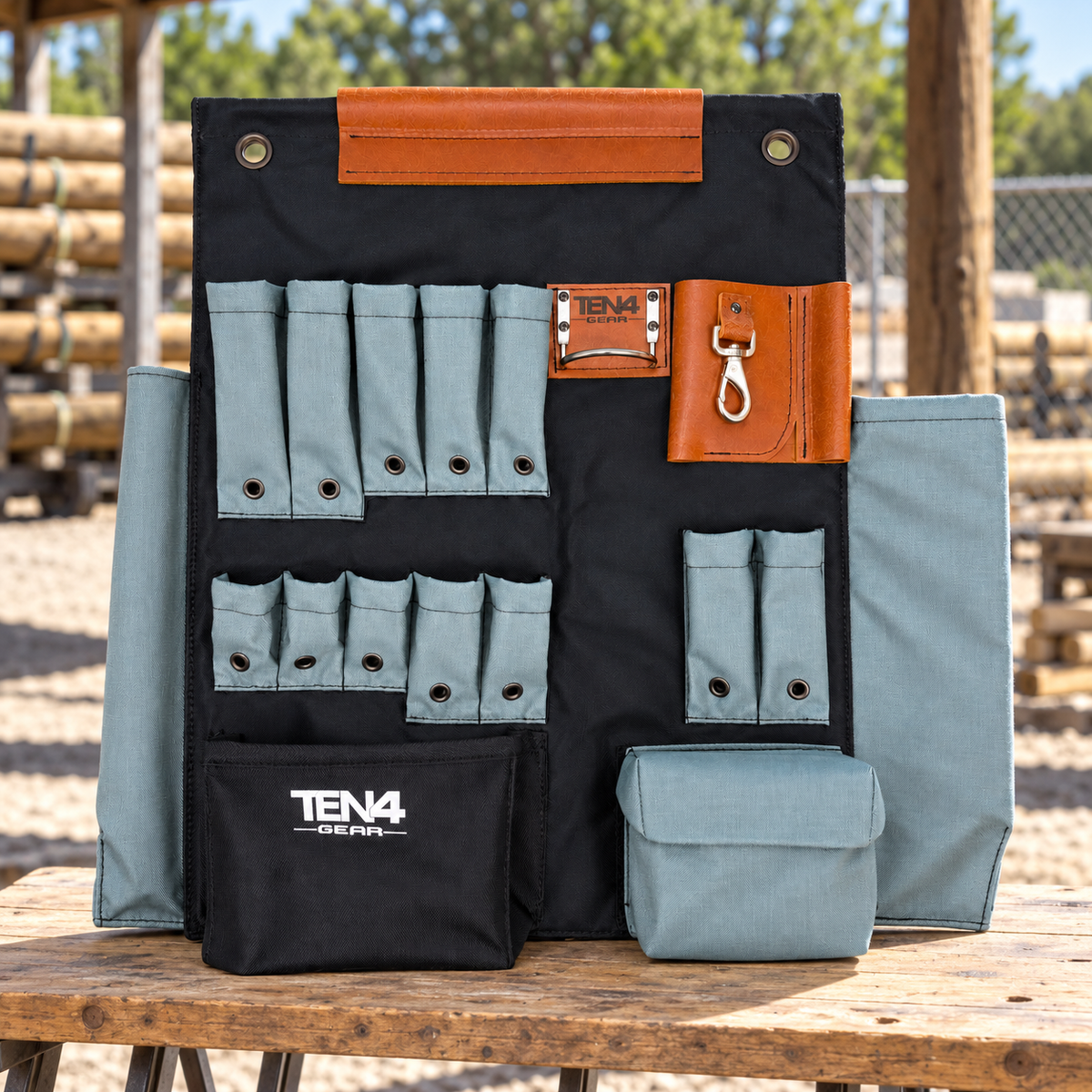 TEN4 Gear gray 24 inch tool at an outdoor utility worksite