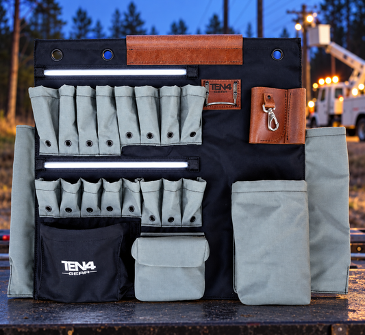 TEN4 Gear gray 32 inch g at an outdoor utility worksite