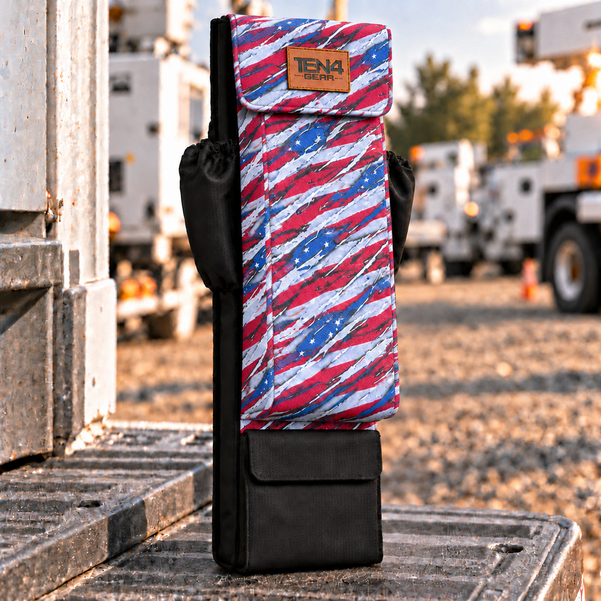 Patriot Utility Glove & Sleeve Bag — 29 inch Velcro Flap; extra bottom pocket; approved TEN4 GEAR patch