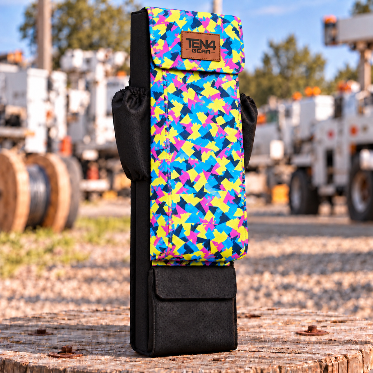 Pop Rocks Utility Glove & Sleeve Bag — 29 inch Velcro Flap; extra bottom pocket; approved TEN4 GEAR patch