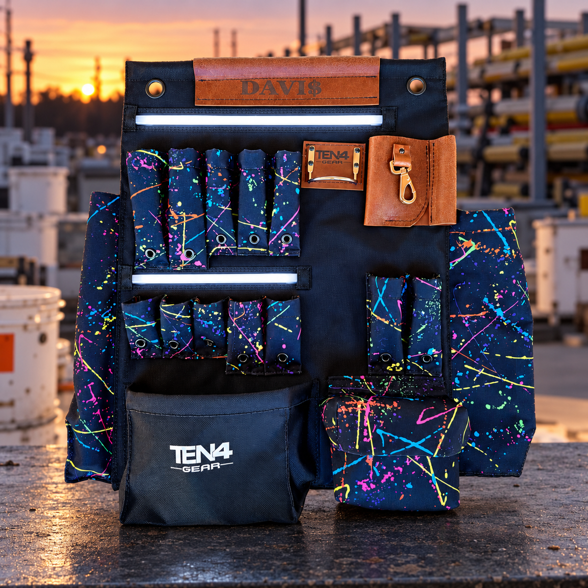 TEN4 Gear splatter 24 inch g at an outdoor utility worksite