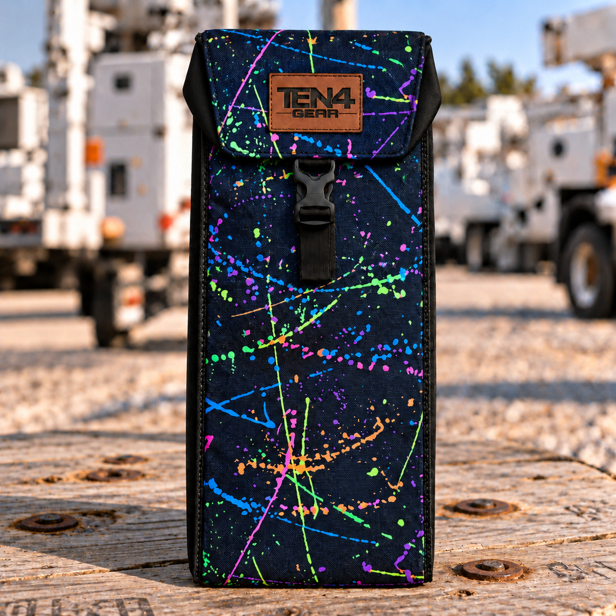 Splatter Classic — Buckled Formed Lid; shared 18 and 20 inch photo