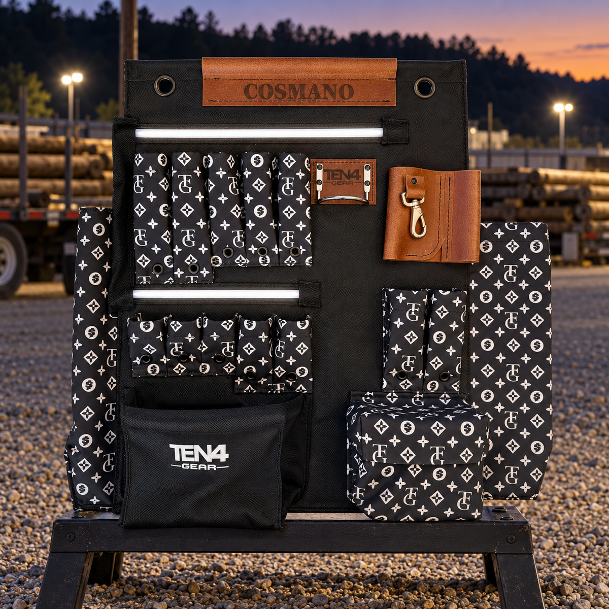 TEN4 tg-black 24-g board in an outdoor utility work setting