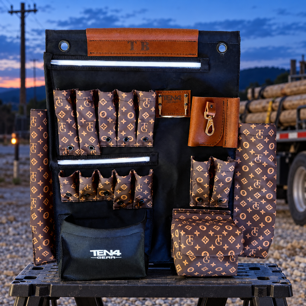TG Brown 24-g TEN4 board at an outdoor utility worksite