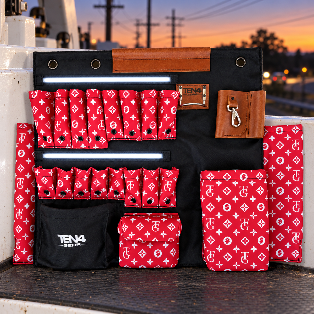 TEN4 Gear TG Red 32 inch g in a utility field setting