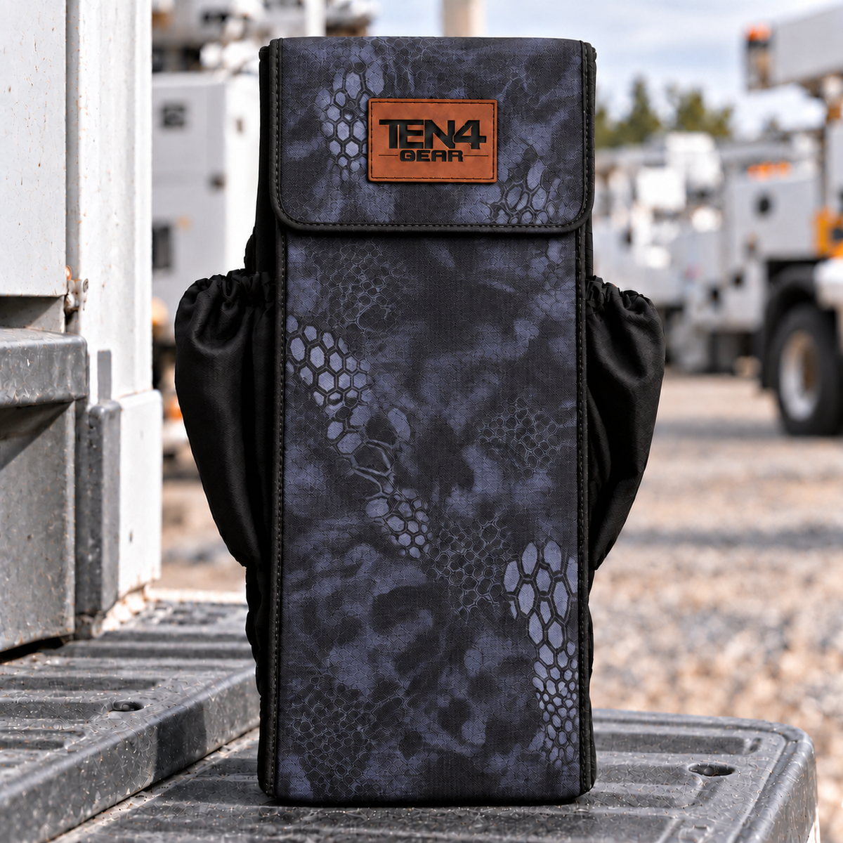 Typhon Utility with Velcro Flap — shared 18 and 20 inch photo; approved TEN4 GEAR patch