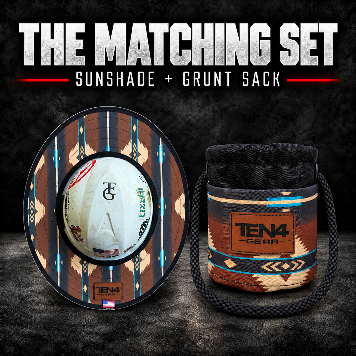 The Matching Set — Sunshade + Grunt Sack cover; hard hat not included